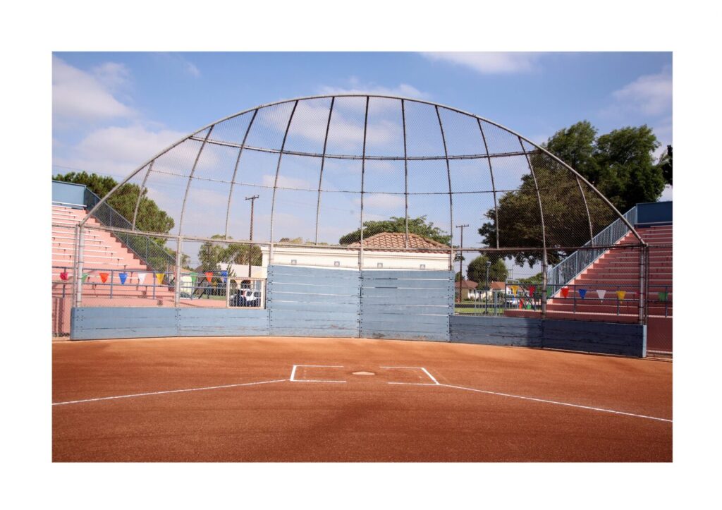 image of a baseball backstop